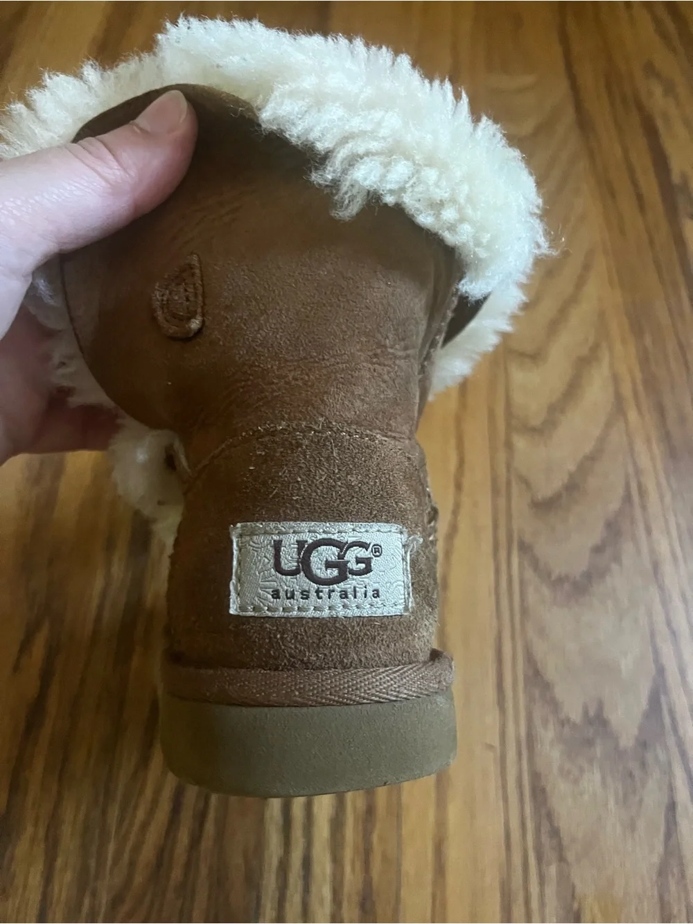 UGG Australia Classic Mini Fluff Brown Boots Girls